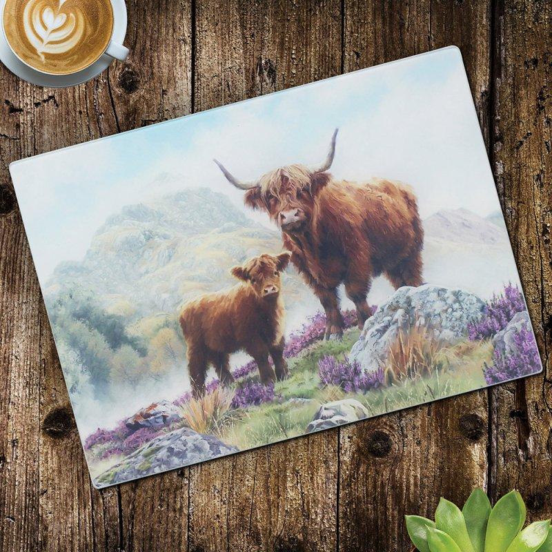 lesser & pavey HIGHLAND COW CUTTING BOARD LP96530