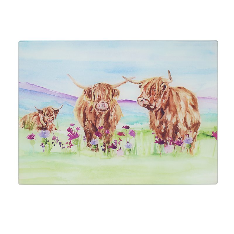 lesser & pavey HIGHLAND COW CUTTING BOARD LP96776