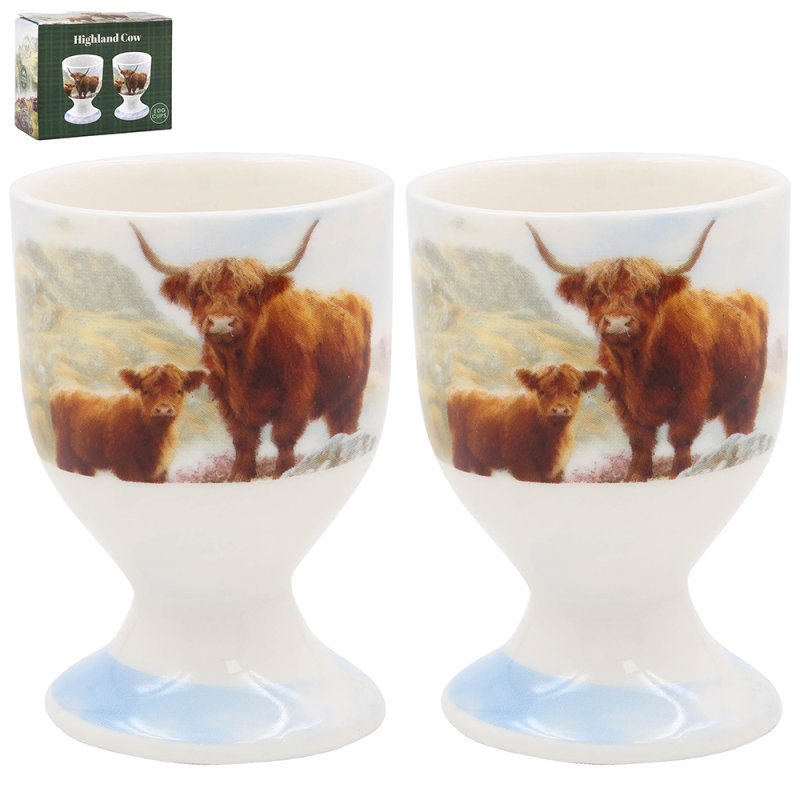 Lesser & Pavey HIGHLAND COW EGG CUPS LP96521