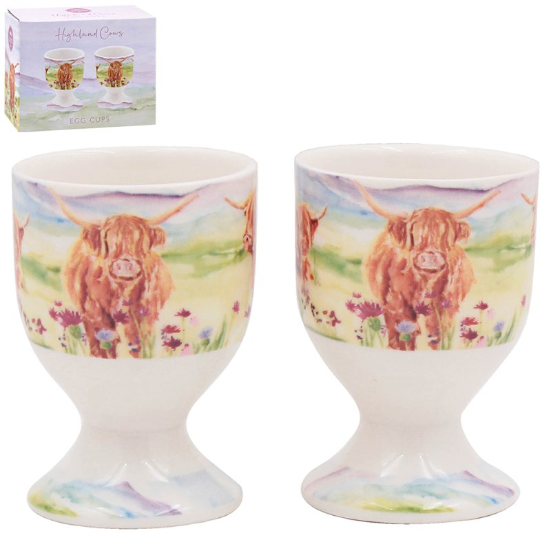 Lesser & Pavey HIGHLAND COW EGG CUPS LP96767