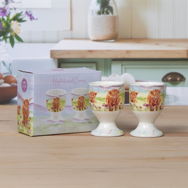 lesser & pavey HIGHLAND COW EGG CUPS LP96767