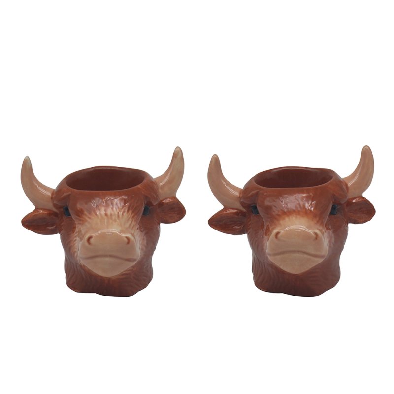 Lesser & Pavey HIGHLAND COW EGGCUPS LP74346