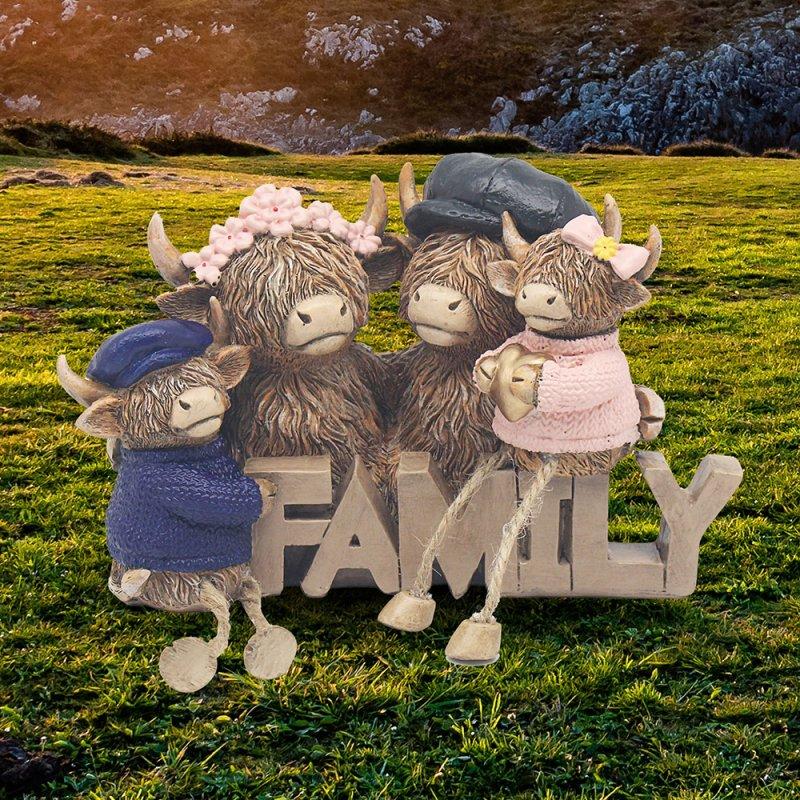 lesser & pavey HIGHLAND COW FAMILY LP75981