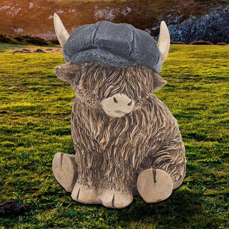 lesser & pavey HIGHLAND COW FLAT CAP LP73655