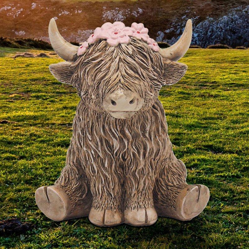 lesser & pavey HIGHLAND COW FLOWERS LP73651