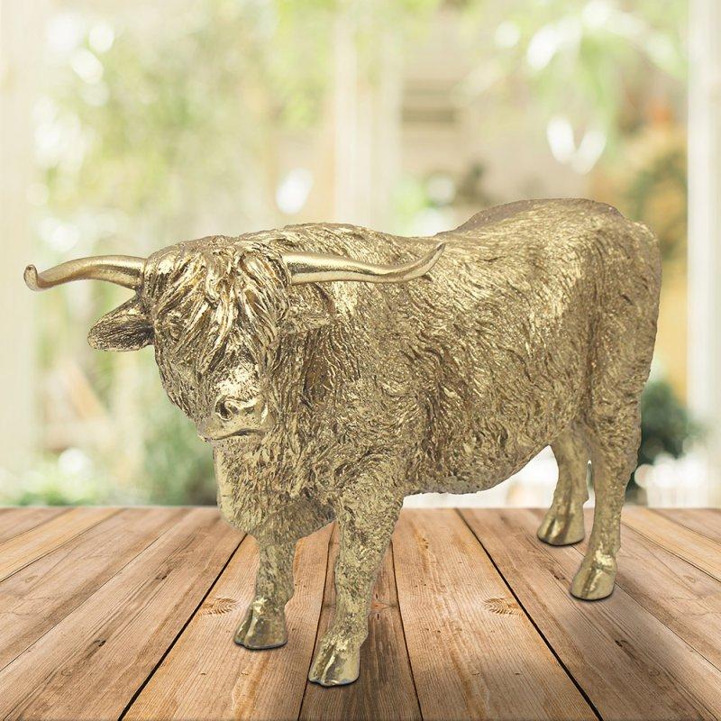 lesser & pavey HIGHLAND COW GOLD LP75998