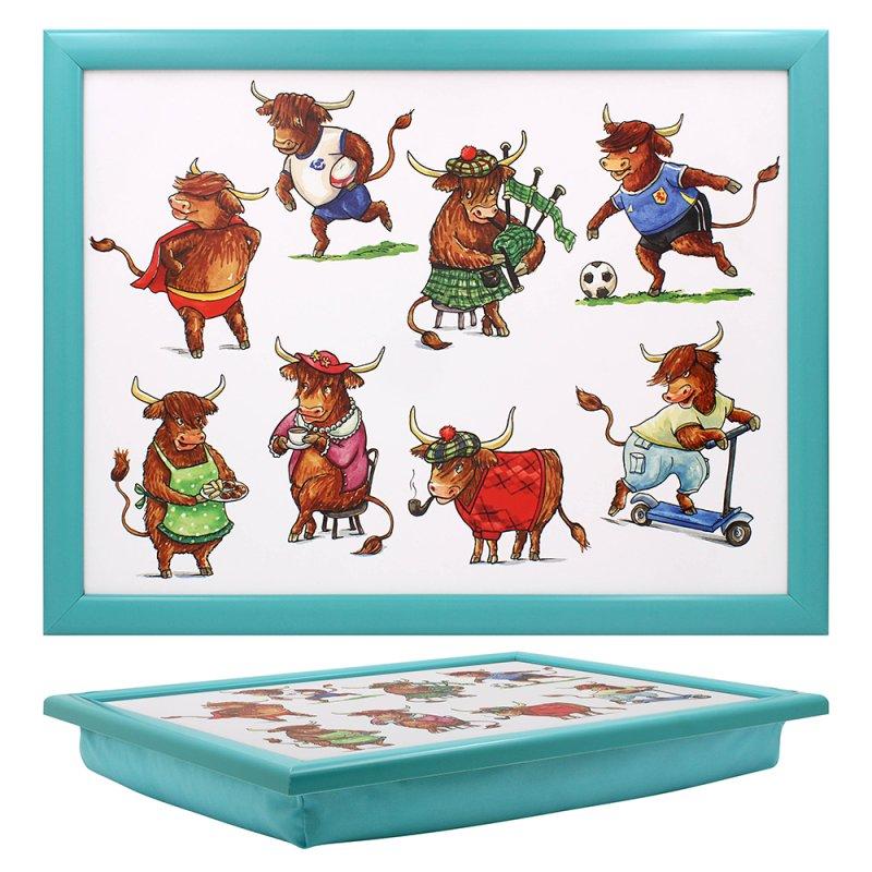 Lesser & Pavey HIGHLAND COW LAPTRAY LP74905