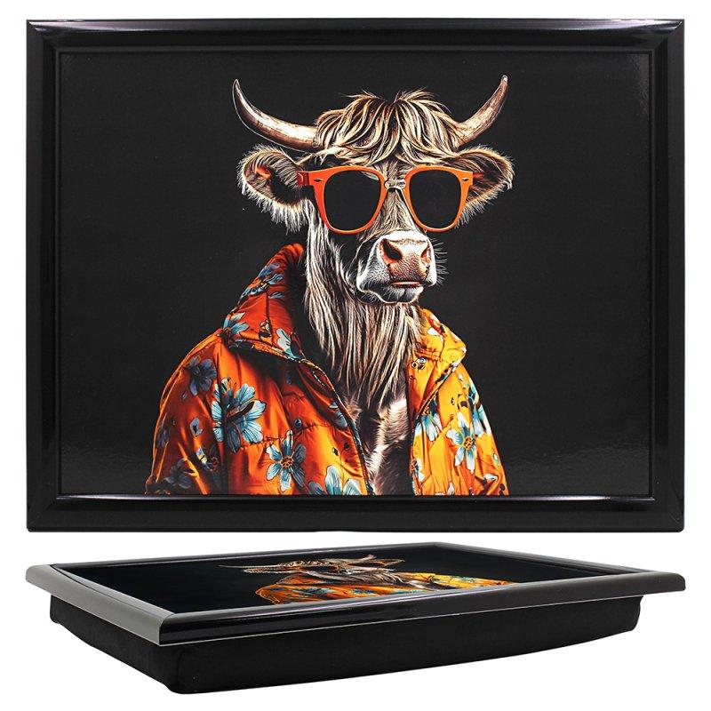 Lesser & Pavey HIGHLAND COW LAPTRAY LP75779