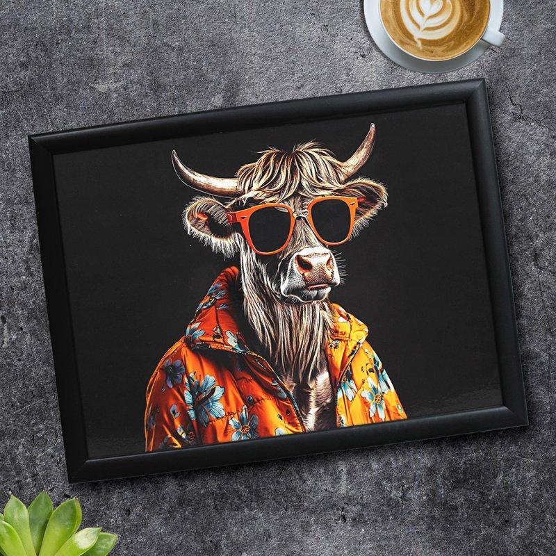 lesser & pavey HIGHLAND COW LAPTRAY LP75779