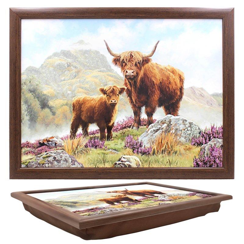 Lesser & Pavey HIGHLAND COW LAPTRAY LP96529