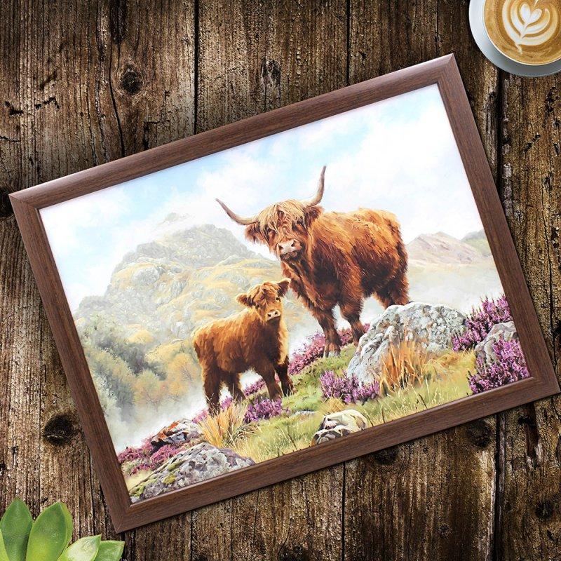 lesser & pavey HIGHLAND COW LAPTRAY LP96529