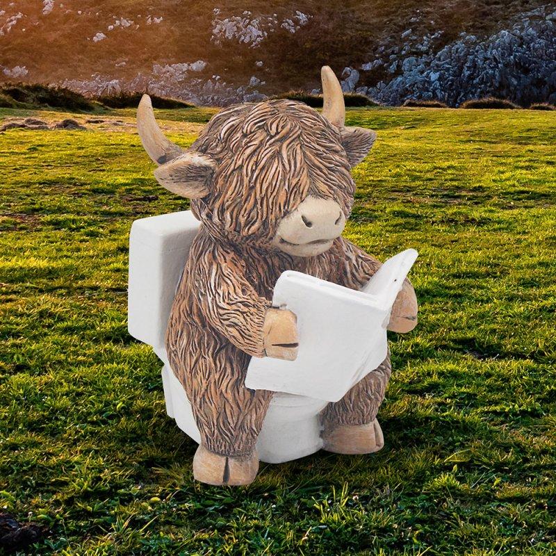 lesser & pavey HIGHLAND COW LOO-TIME LP75453