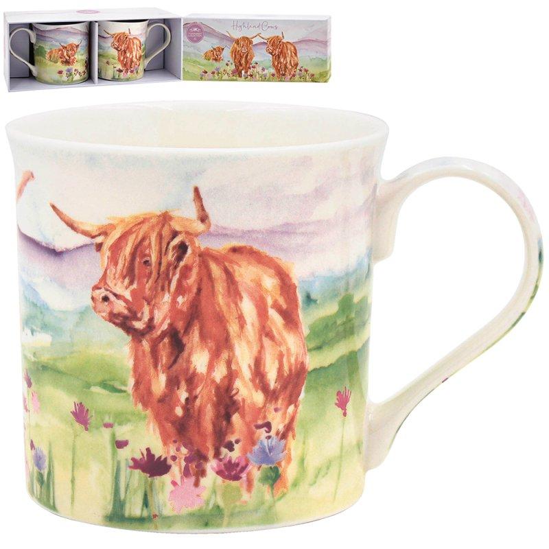 Lesser & Pavey HIGHLAND COW MUGS SET 2 LP96763