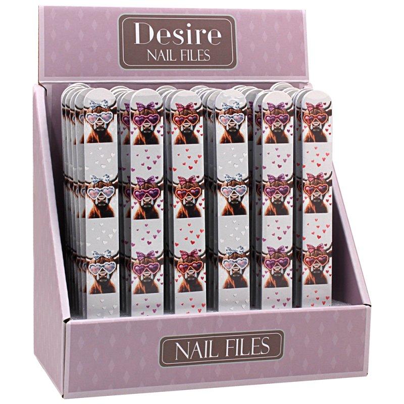 Lesser & Pavey HIGHLAND COW NAIL FILE 3 ASST LP76633