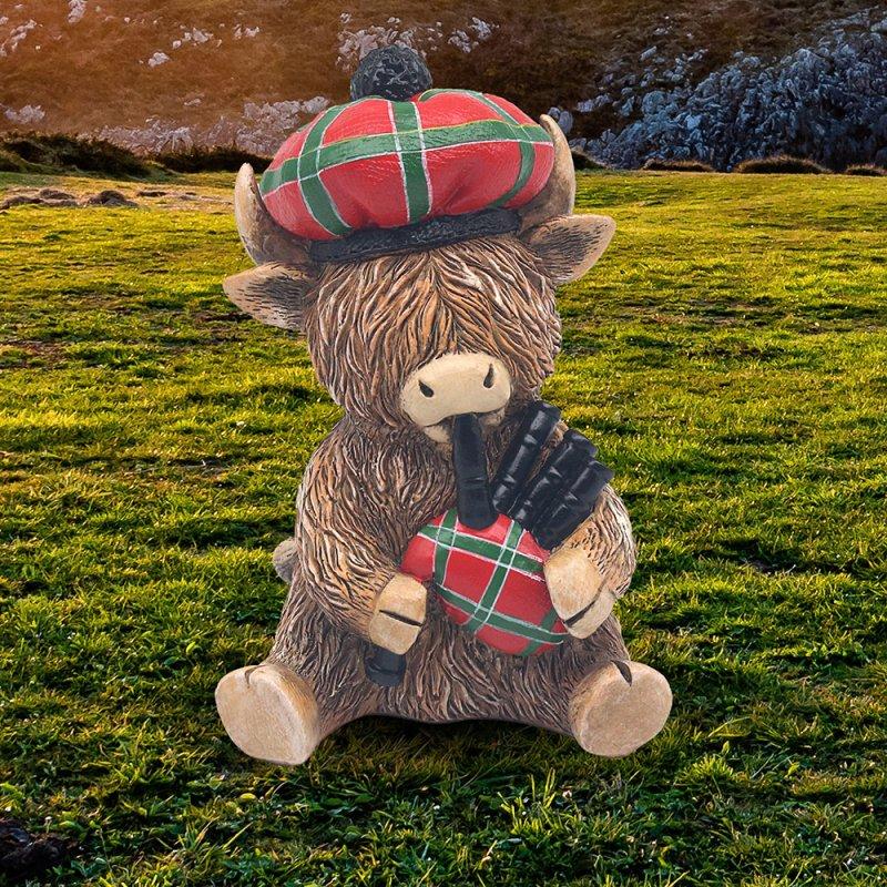 lesser & pavey HIGHLAND COW PIPER LP75452