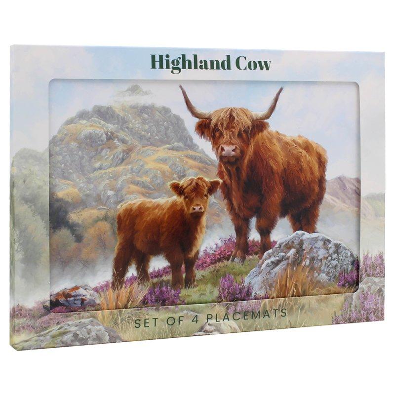 Lesser & Pavey HIGHLAND COW PLACEMATS SET 4 LP96523