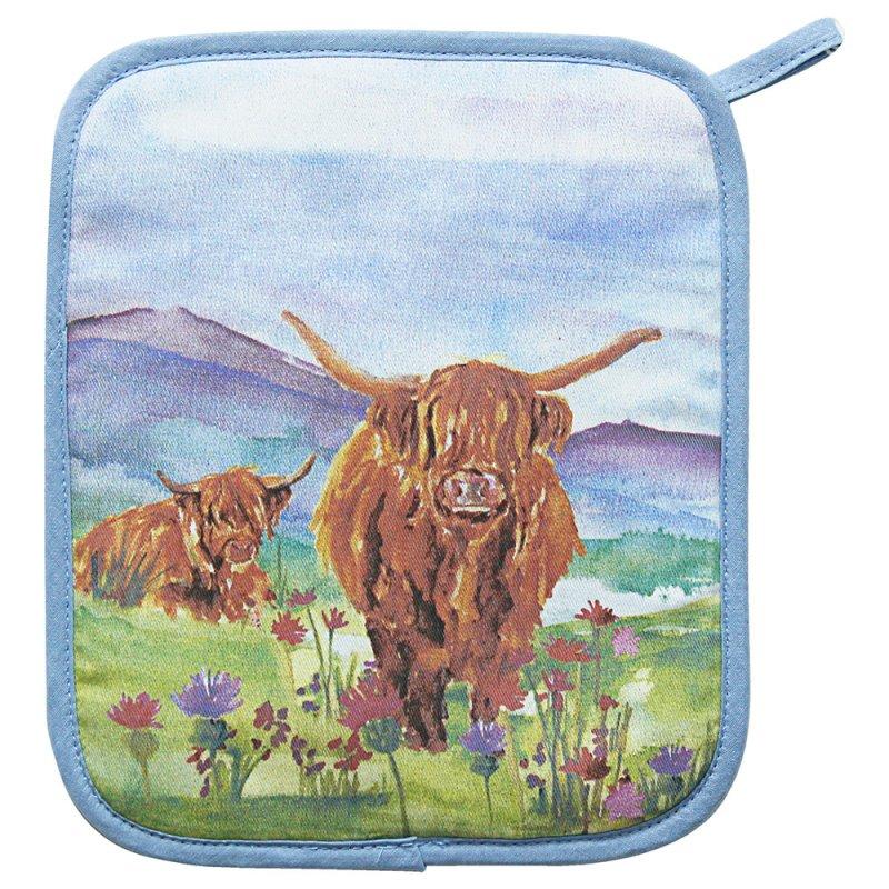 lesser & pavey HIGHLAND COW POT HOLDER LP76704