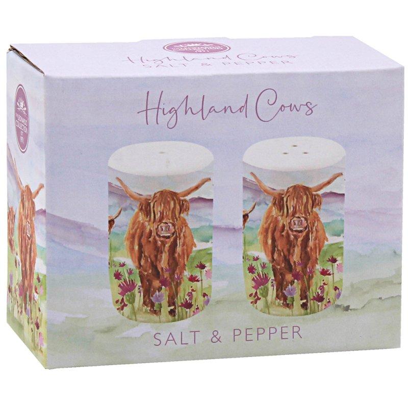 Lesser & Pavey HIGHLAND COW SALT & PEPPER LP96766