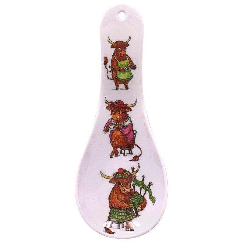 Lesser & Pavey HIGHLAND COW SPOON REST LP96309