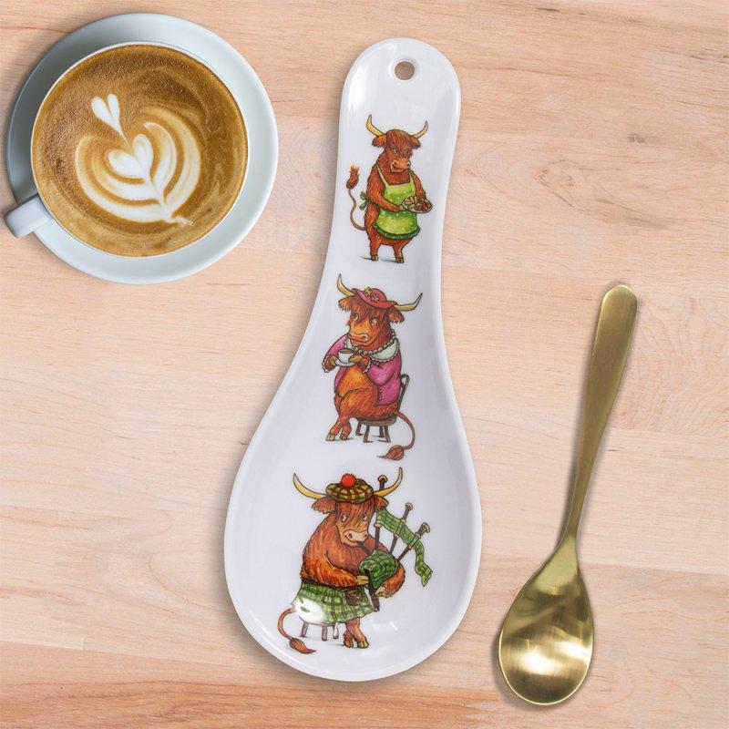 lesser & pavey HIGHLAND COW SPOON REST LP96309
