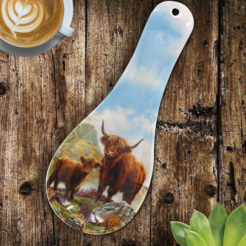 lesser & pavey HIGHLAND COW SPOON REST LP96528