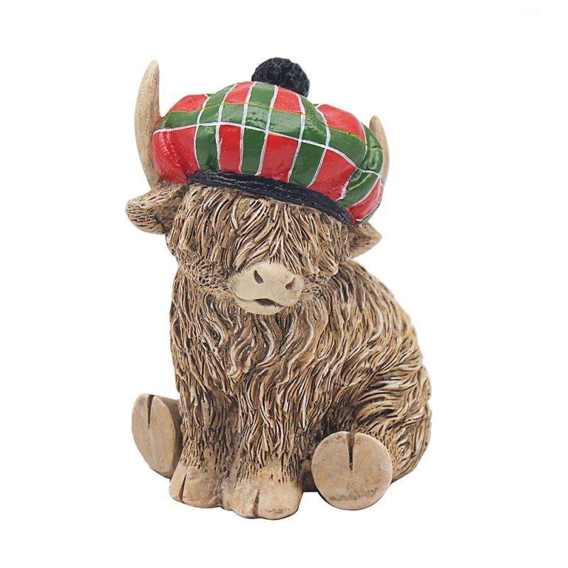 Lesser & Pavey HIGHLAND COW TARTAN HAT LP73658