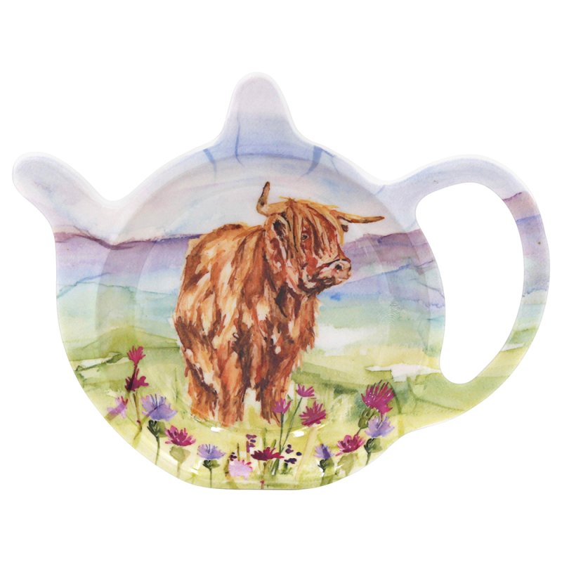 lesser & pavey HIGHLAND COW TEABAG TIDY LP96773