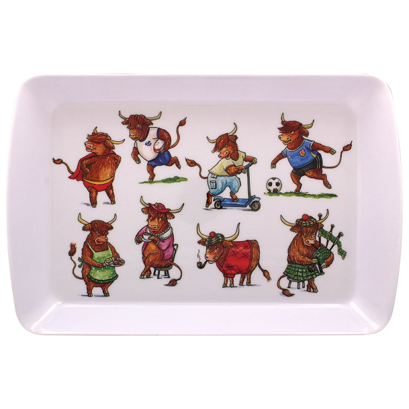 Lesser & Pavey HIGHLAND COW TRAY SMALL LP96306