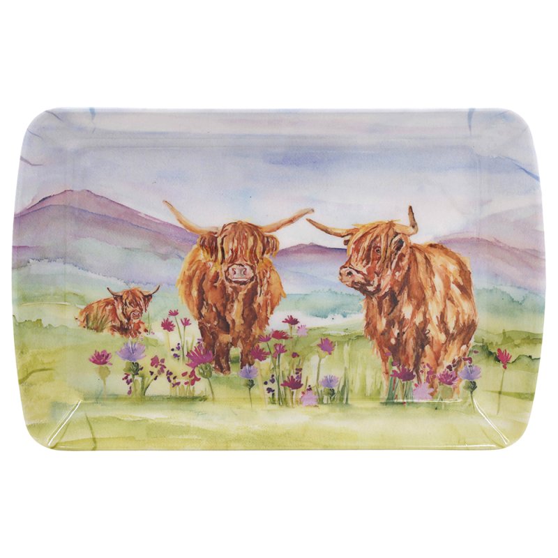 Lesser & Pavey HIGHLAND COW TRAY SMALL LP96770