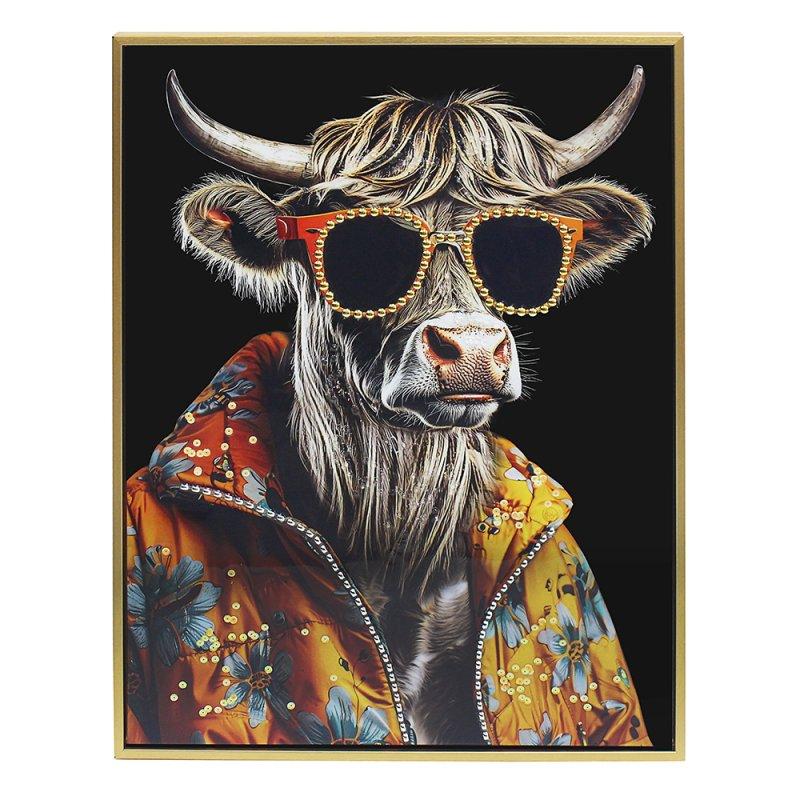 Lesser & Pavey HIGHLAND COW WALL ART LP75624