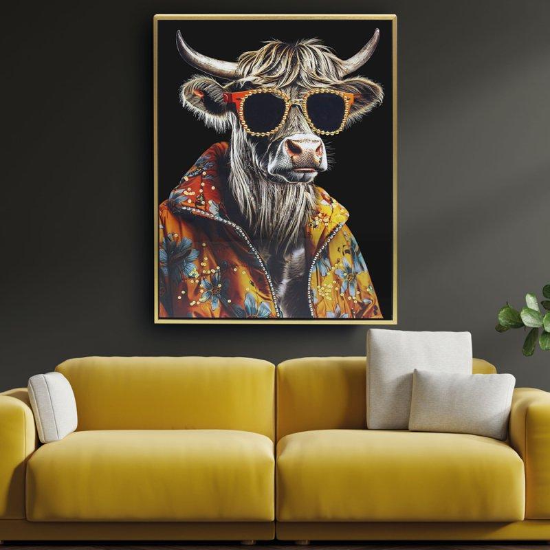 lesser & pavey HIGHLAND COW WALL ART LP75624