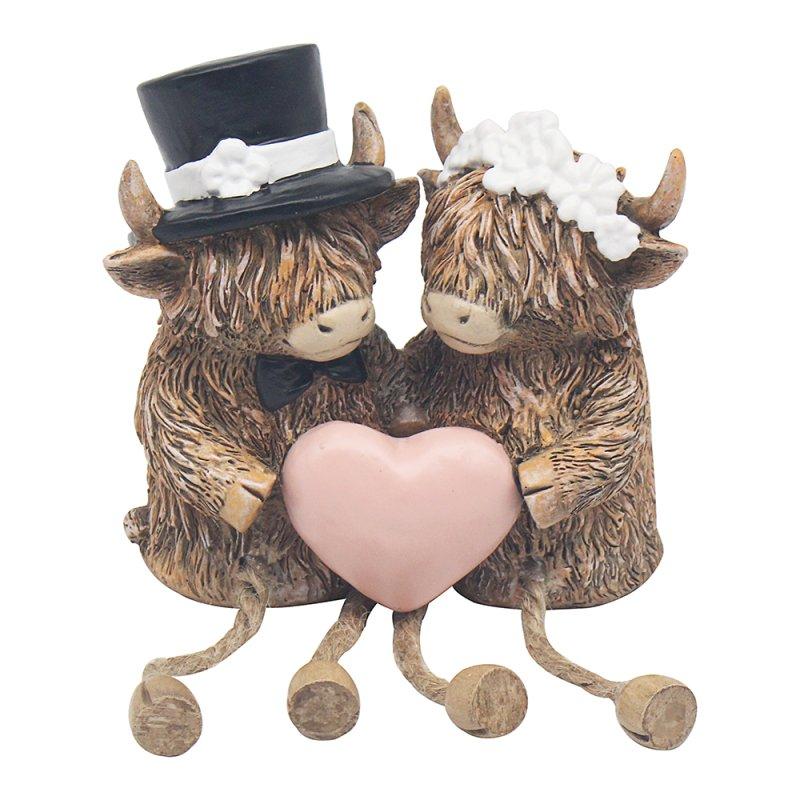 Lesser & Pavey HIGHLAND COW WEDDING DAY LP75982