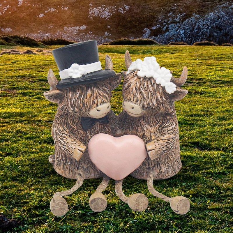 lesser & pavey HIGHLAND COW WEDDING DAY LP75982