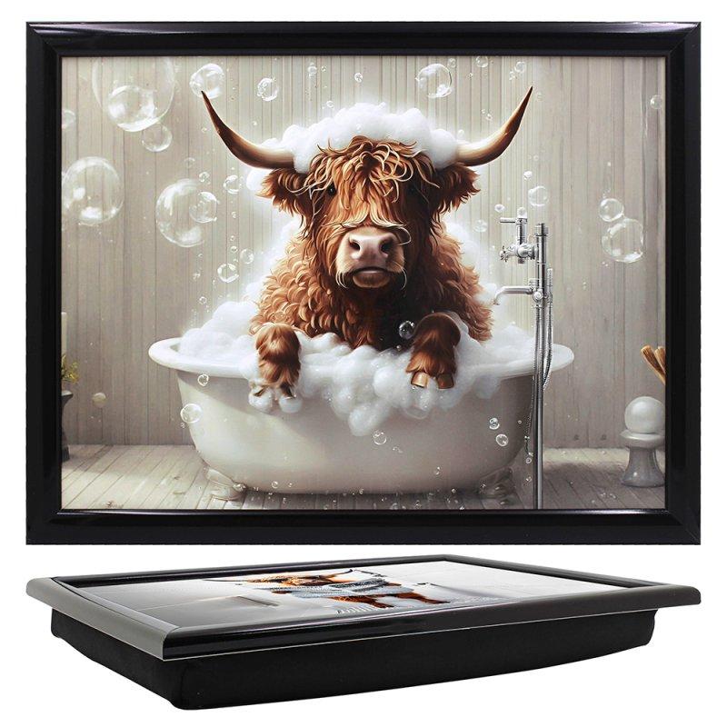 Lesser & Pavey HIGHLAND COW WOW LAPTRAY LP75781