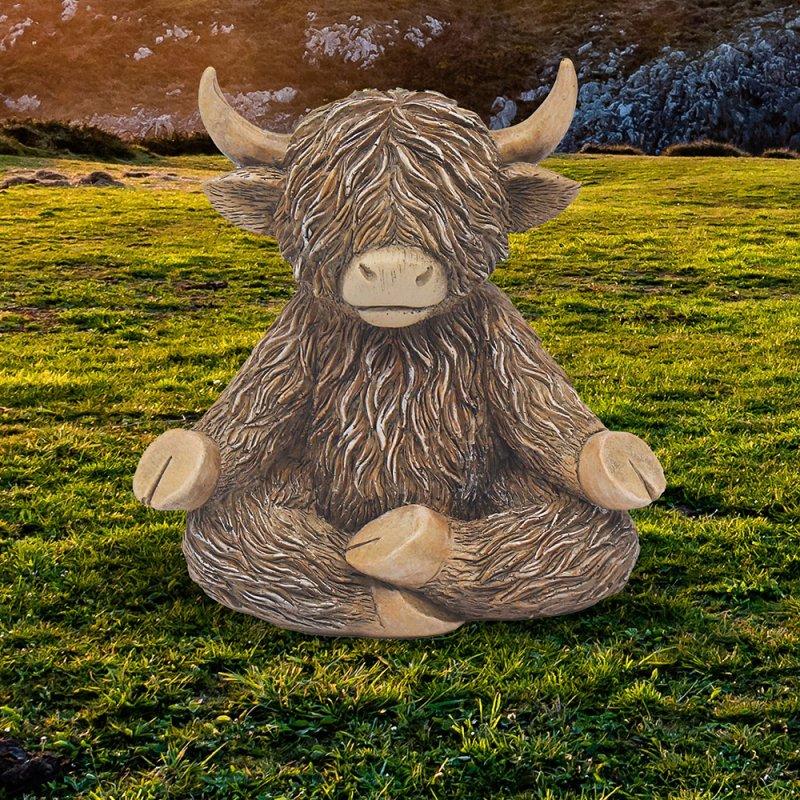 lesser & pavey HIGHLAND COW YOGA MOO LP76227