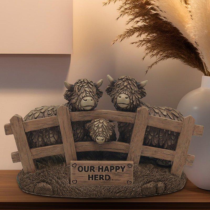 lesser & pavey HIGHLAND COWS OUR HAPPY HERD LP75296