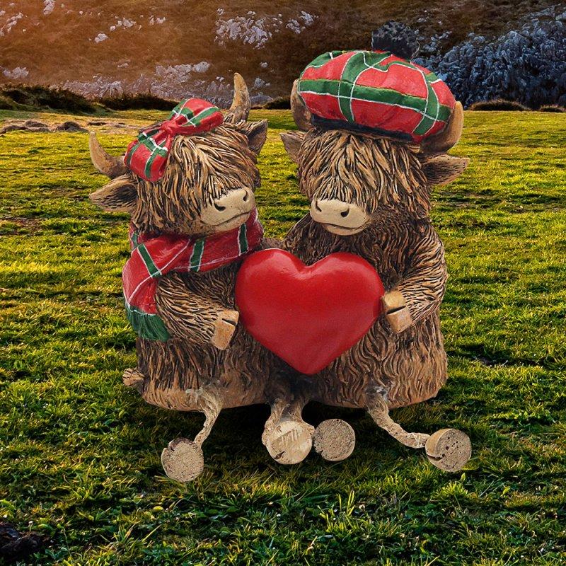 lesser & pavey HIGHLAND COWS TARTAN LP74355