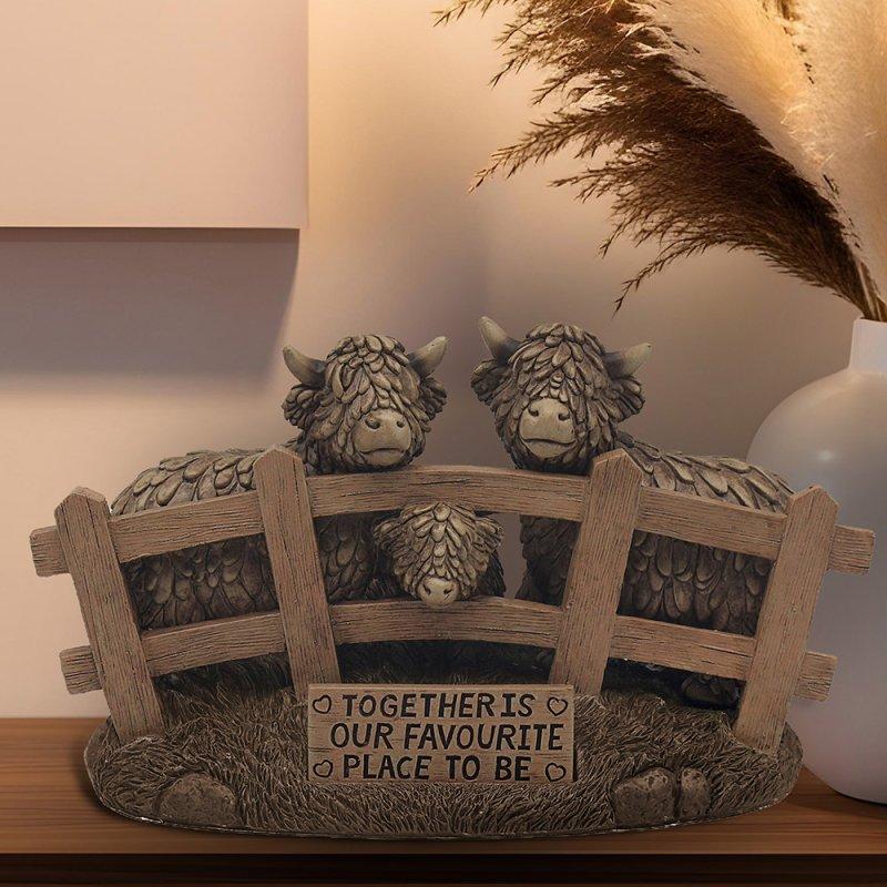 lesser & pavey HIGHLAND COWS TOGETHER LP75297