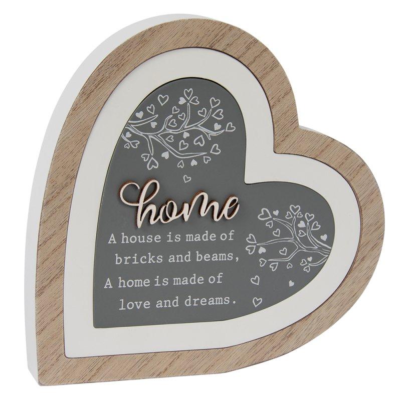 Lesser & Pavey HOME 3D HEART PLAQUE LP72442