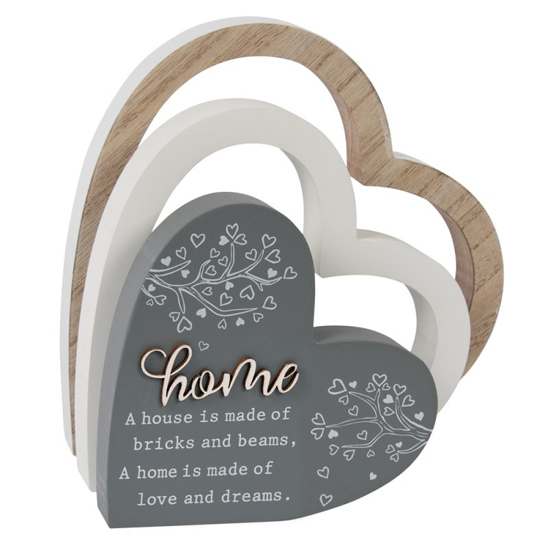 Lesser & Pavey HOME 3D HEART PLAQUE LP72442