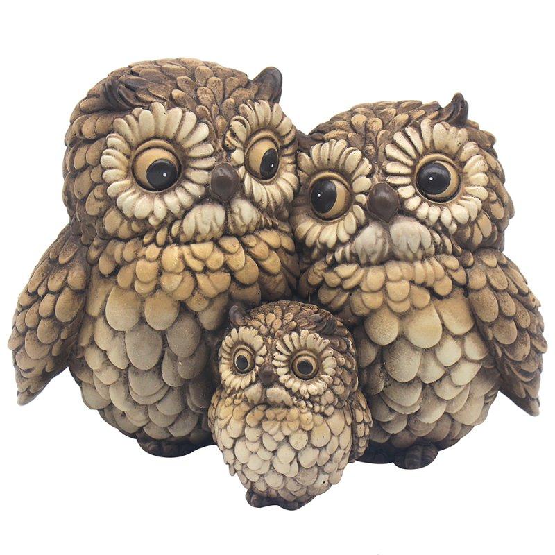 lesser & pavey HOOTERS TWIN OWLS WITH BABY LP75440