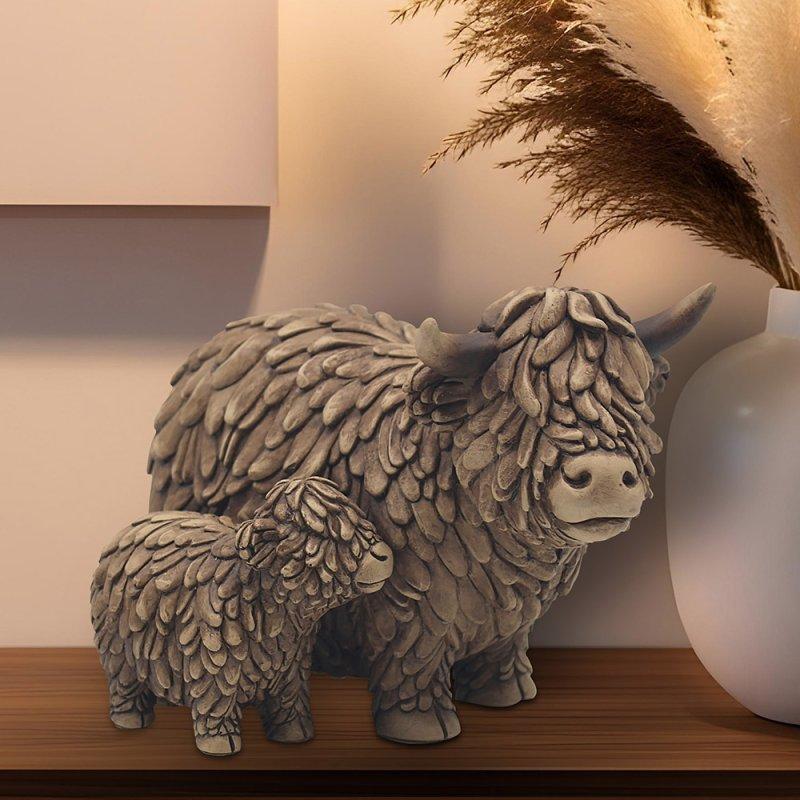 lesser & pavey HUGHIE HIGHLAND COW & CALF LP72936