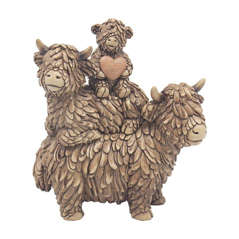 Lesser & Pavey HUGHIE HIGHLAND COW FAMILY LP76017