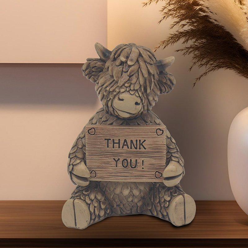 lesser & pavey HUGHIE HIGHLAND COW THANK YOU LP76693