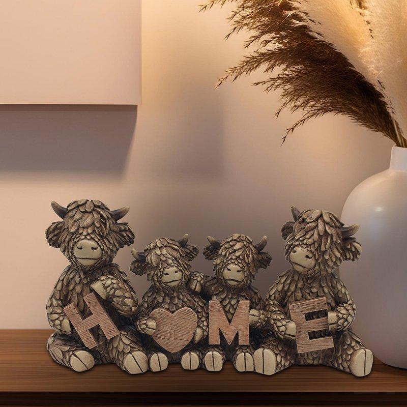 lesser & pavey HUGHIE HIGHLAND COWS HOME LP74105