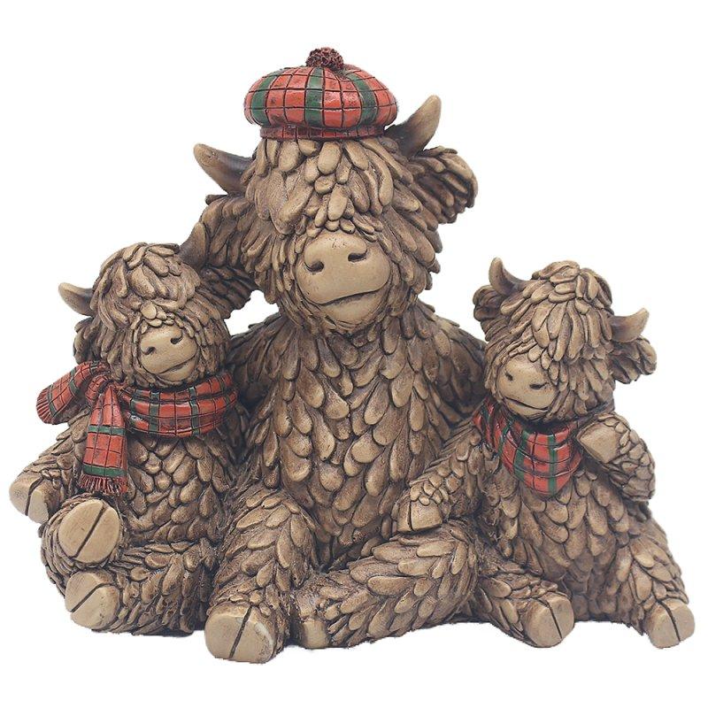Lesser & Pavey HUGHIE HIGHLAND COWS TARTAN LP75040