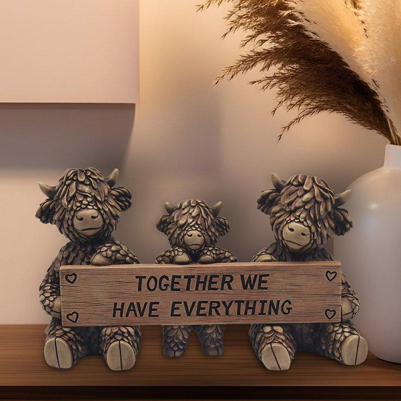 lesser & pavey HUGHIE HIGHLAND COWS TOGETHER LP74327