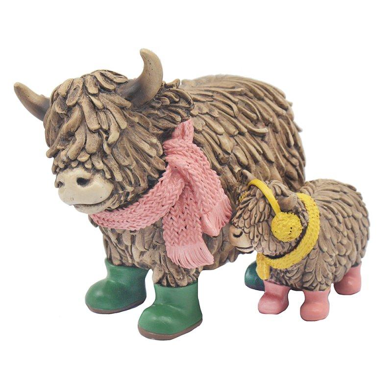Lesser & Pavey HUGHIE TWIN HIGHLAND COWS LP76261