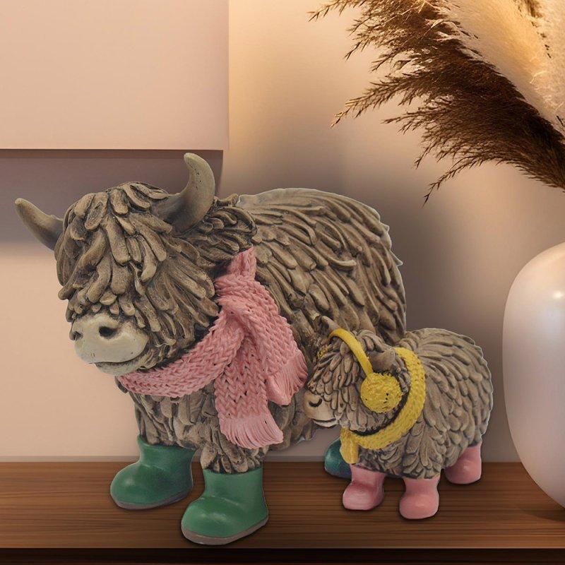 lesser & pavey HUGHIE TWIN HIGHLAND COWS LP76261