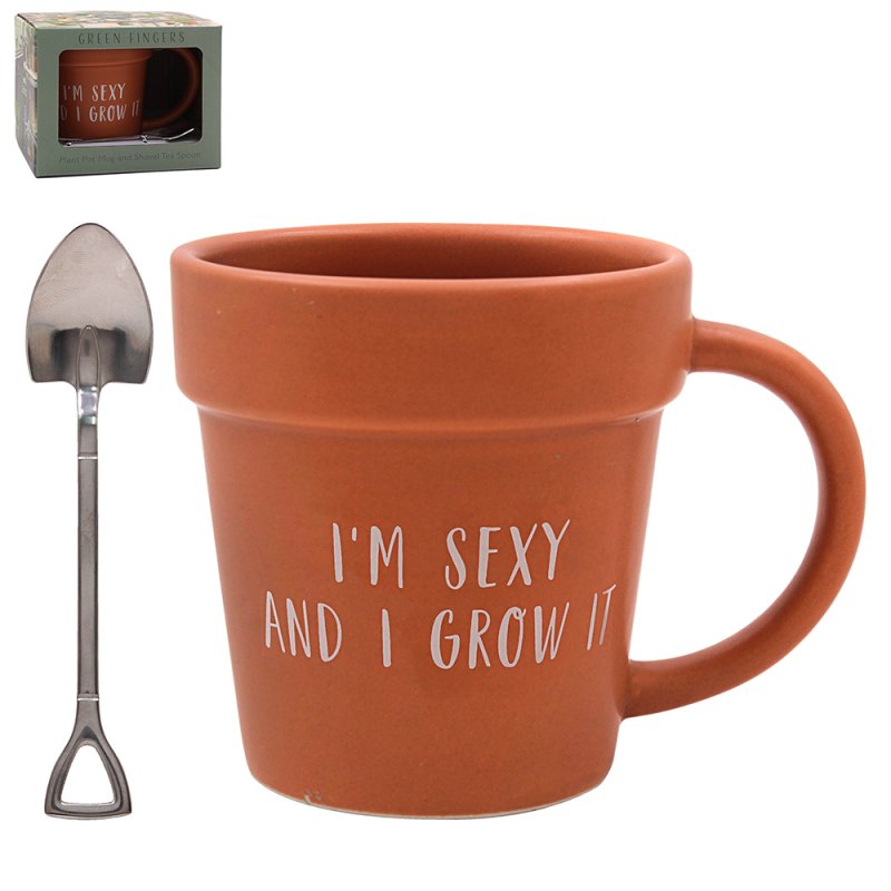 lesser & pavey I GROW IT MUG & SPOON LP75478